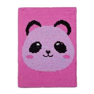GLITTERY FLIP PANDA SEQUIN NOTEBOOK-0