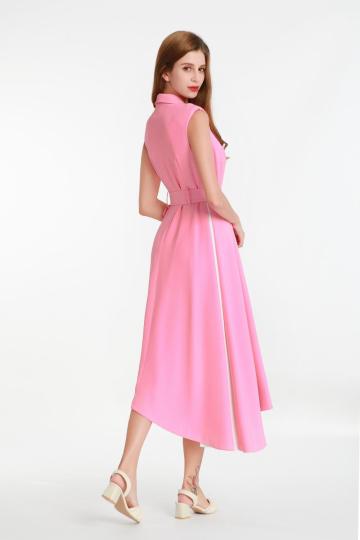 Suit Collar Waist Belt Dress