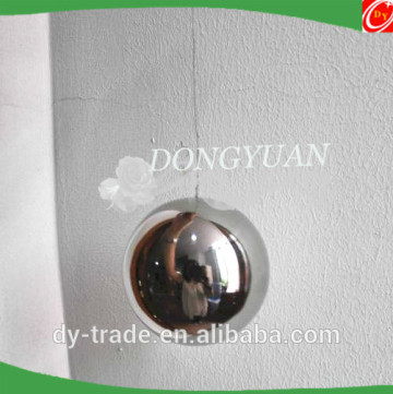 polished metal hollow ball with wire for hanging decoration