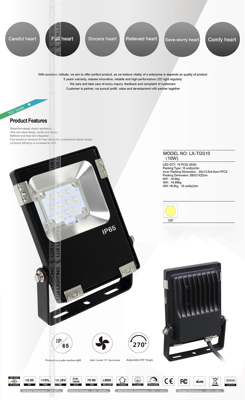 12V Led Garden Light 10W 20W 30W 50W Power Supply Outdoor Al Housing Replacement Glass IP65 Garden Floodlight