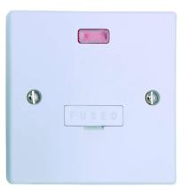 13 AMP Fused Connection Units, with Neon