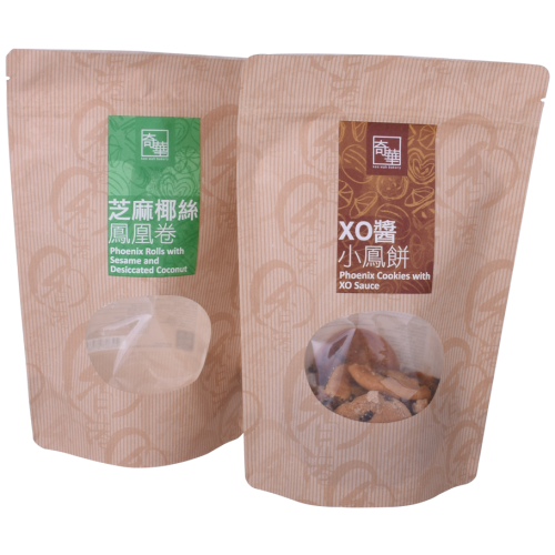Snack Packaging Stand Up Pouch With Window