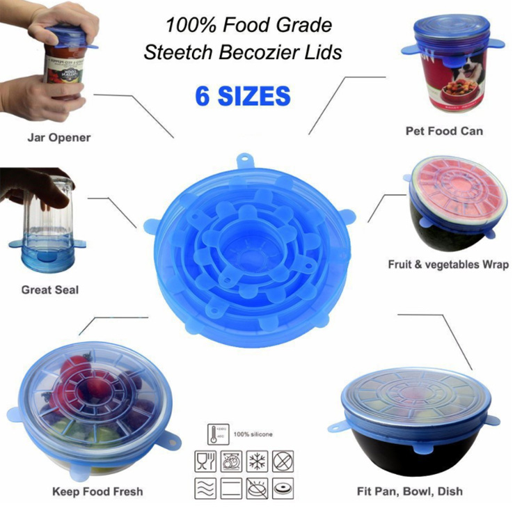 NINE STAR Hot Selling High Quality Professional Stretch Lid Non Spill silicone cup lids reusable