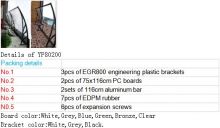 2016 rain uv canopy,DIY PC awnings,Plastic brackets