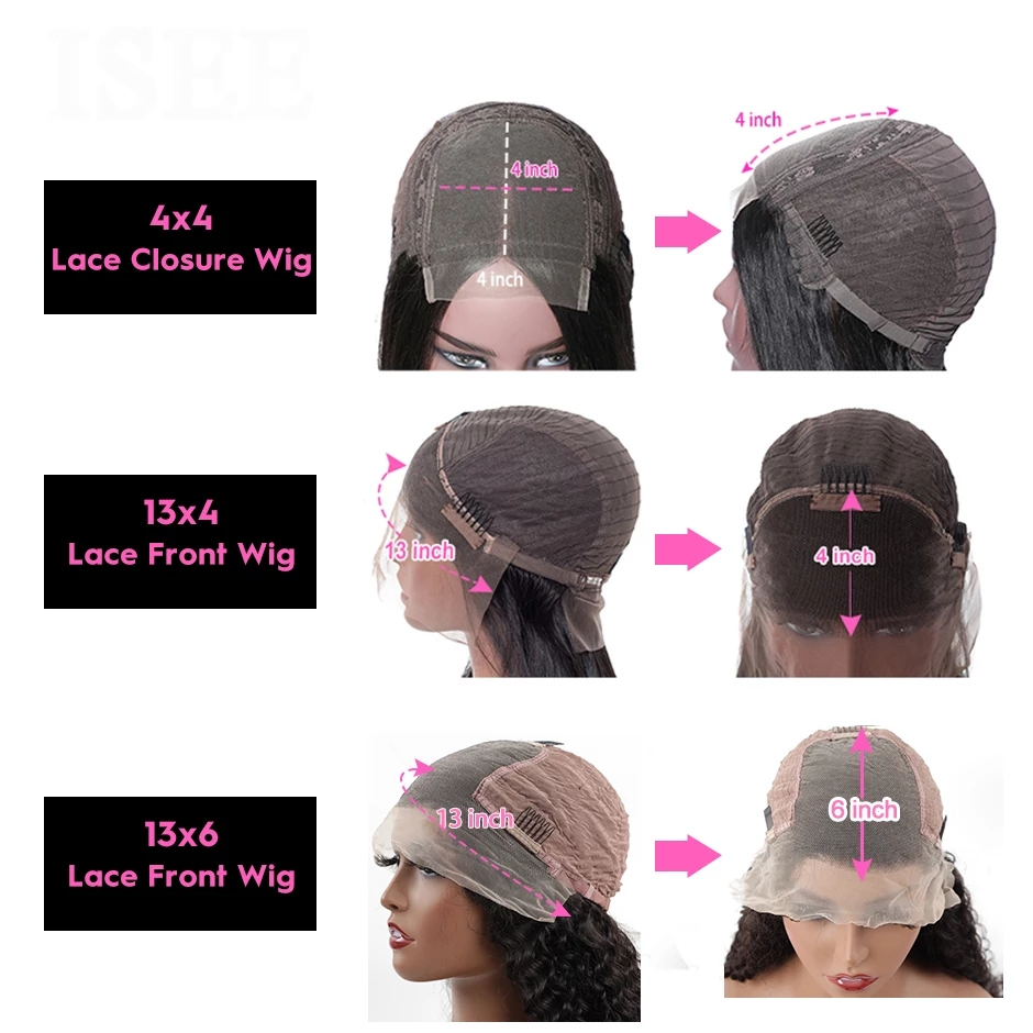 Long Straight 13X6 HD Transparent Lace Frontal Wigs For Women  HAIR Lace Closure Wig 5X5 Straight Lace Front Human Hair Wigs