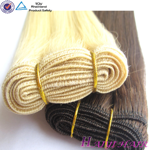 2014 New Arrival Natural Look Blonde Brazilian Hair Weft