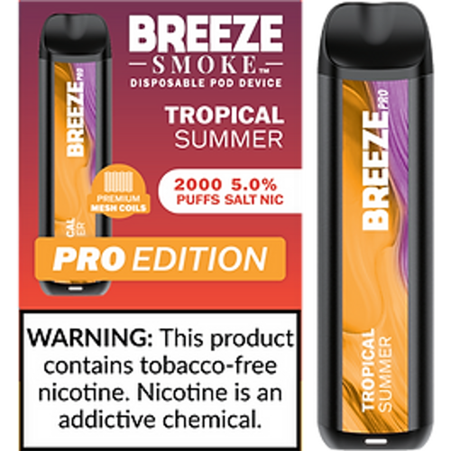 Breeze Pro Disposable Vape 2000 Puffs 1000mAh