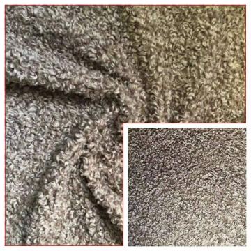 100%Polyester Wool Fleece Knitted Fabric (Lamb roll)