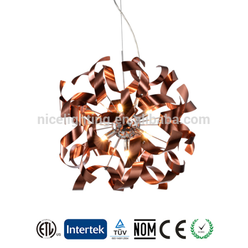 factory lighting modern oval aluminum chandelier crystal chandelier light