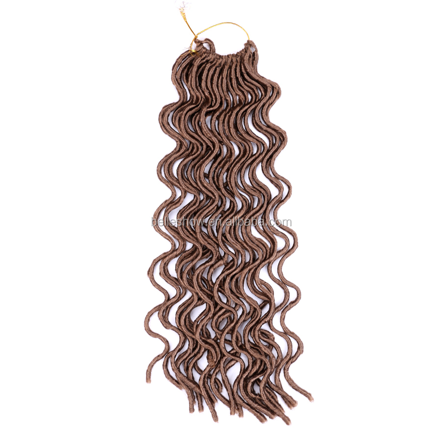 Hot sell synthetic hair extensions curl  faux locs crochet hair dreadlock faux locs