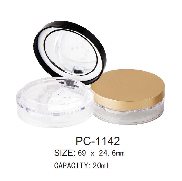 Round Empty Loose Powder Case