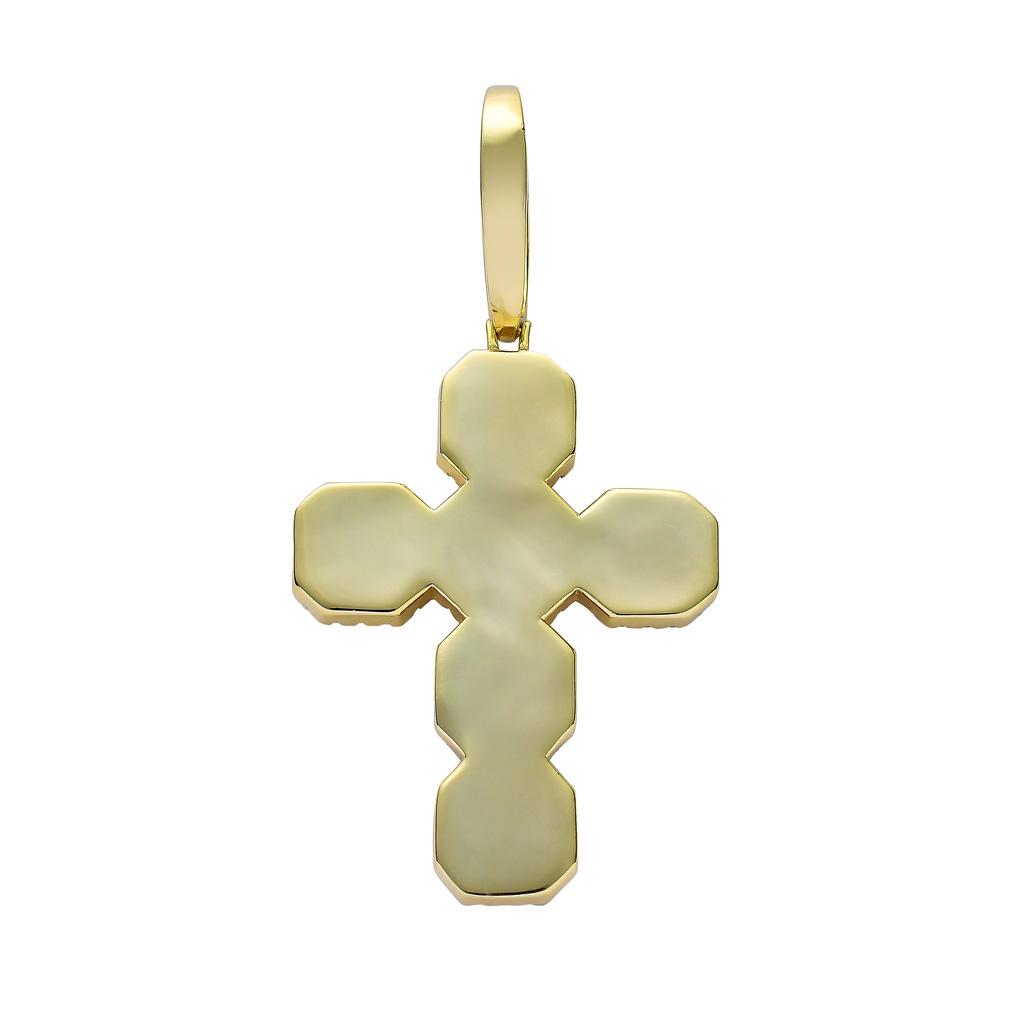 personalized custom diamond jewelry necklace purchasing agent,men women copper setting zircon Jesus cross necklace pendants