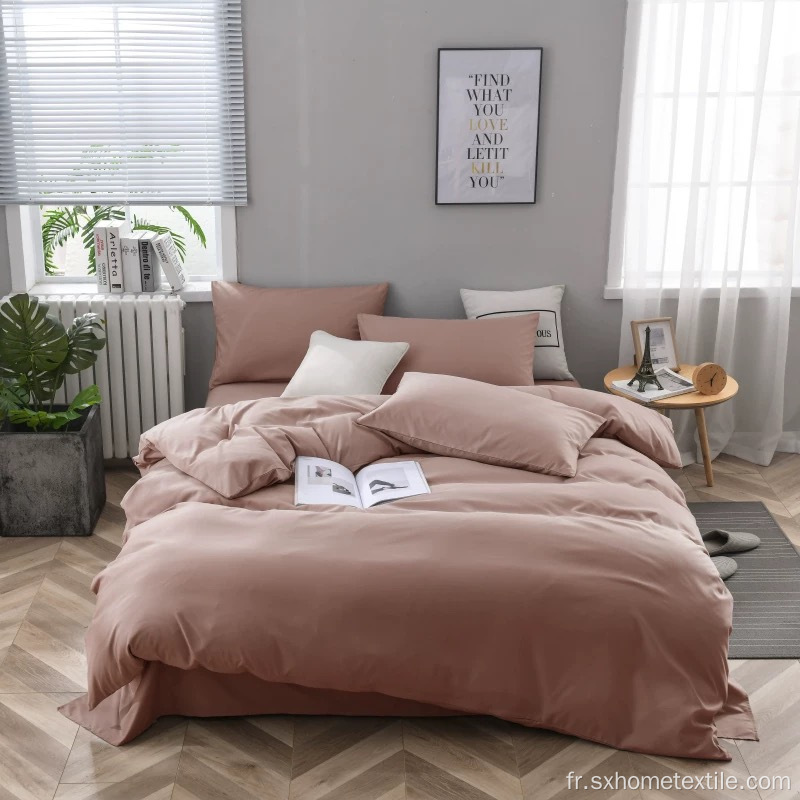 Douceur Drap de lit couleur unie Drap plat