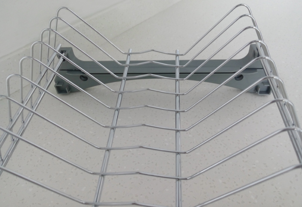 2-tier multipurpose utensils wall mounted drier plate rack draining kitchen dish drying rack