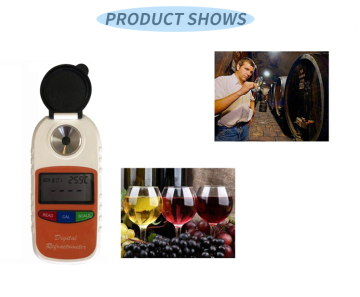 Portable Wine Digital Refractometer: Accurate Brix and Alcohol Content Tester for Winemaking