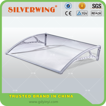 Environmental friendly plastic transparent canopy parts for rain protect door canopy wholesale plastic canopy roof