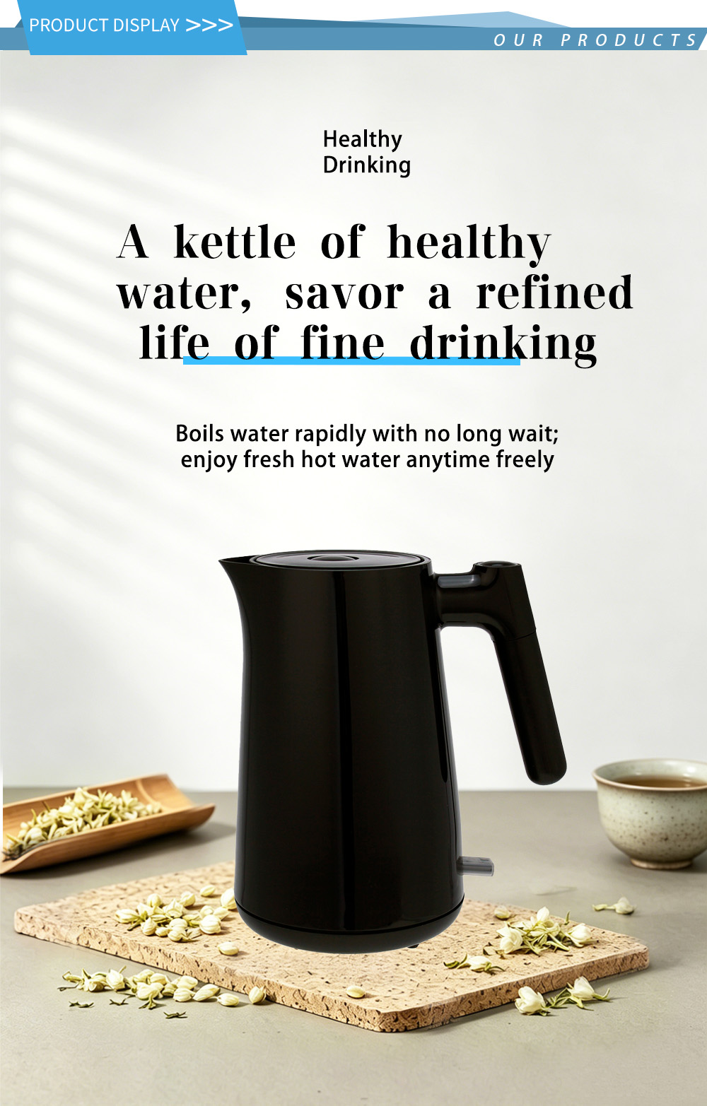 غلاية ستانلس ستيل 304 FK-2101 1 304 stainless steel kettle FK-2101 1