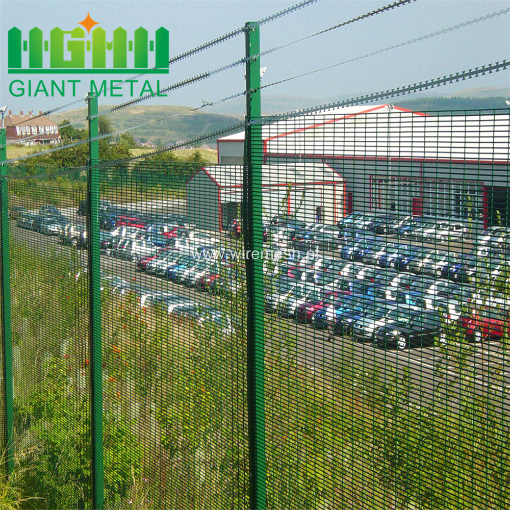 RAL 6005 Green PVC coated 358 Fence Panels