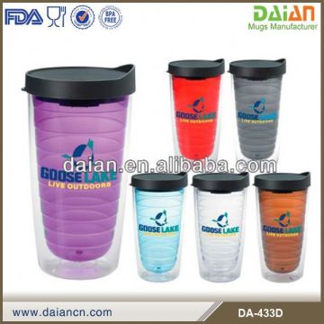 Timely Service insulated plastic straw 16 oz travel tumbler