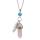 Rose Quartz Feather Hexagonal Prism Pendant Necklace