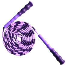 High Quality Soft Beaded Tangle-free Segmented Length Adjustable Fitness Beaded Jump Rope