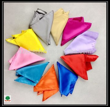 Designer hot sell pocket embroidery cotton handkerchief