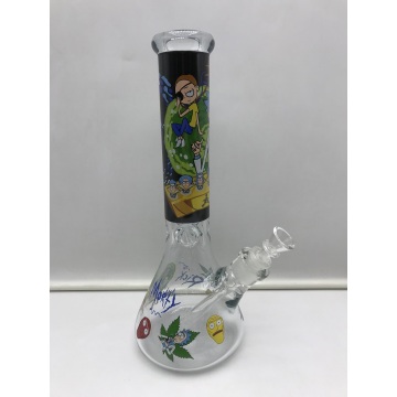 Bongs en verre de 7 mm avec un garçon à un œil