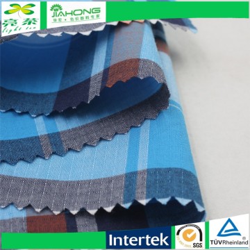 Turquoise plaid 100 cotton check madras fabric for shirt