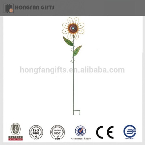 Garden metal iron flower stake