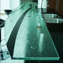 black bathroom countertops with built in sinks