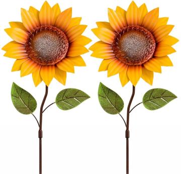 Outdoor Garden Decor Shaking Head Sunflowers