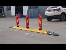 Rubber Road Lane Separator System With Delineator Panel