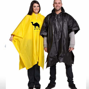 Poncho de lluvia de PVC con logotipo personalizado