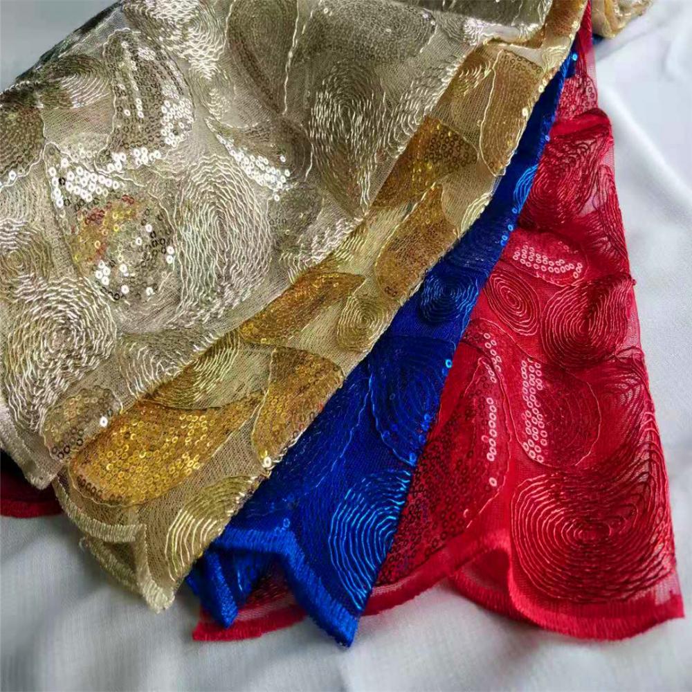 Ausgefallene Polyester-Seil-Stickerei für Damenkleid