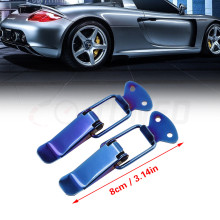 Titanium Blue Bonnet Clip Lock Kit - Universal Bumper Clip