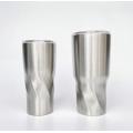 Curve Twist Stainless Steel Tumbler Mug with Lid