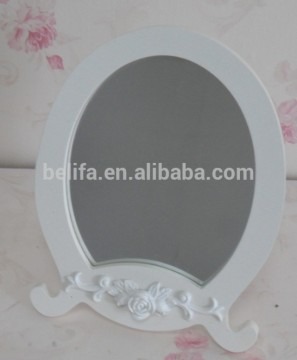 Desktop Standing Glass Folding Pocket Cosmetic Mirror/Compact Makeup Mirror