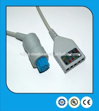 DATEX compatible LL type fission 5-lead ECG cable for patient monitor