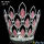 Pageant Crown Pink Rhinestone Full Round Crown CR-13030