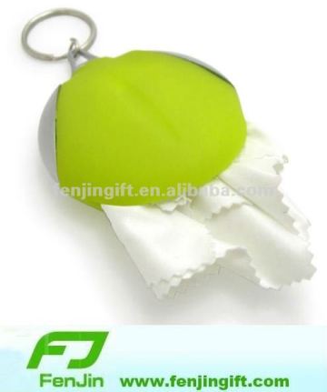 Keychain glasses cleaning cloths