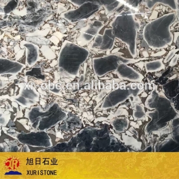 China supplier Galaxy blue marble, blue flower marble, cut to size marble