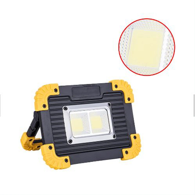 Rechargeable Work Light, LED Floodlight Portable Waterproof LED Soptlight for Outdoor Camping Hiking Emergency Car Repairing