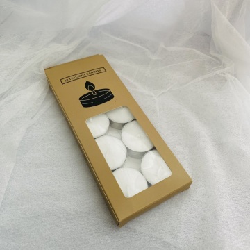 Window Box Packages Unscented Tea Light Candle