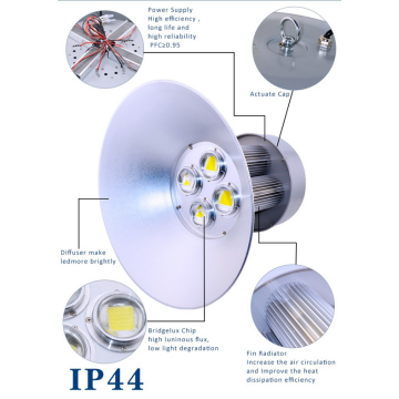 COB Fixture 280W conduziu a luz elevada da baía