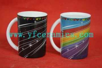 YF19005 color changing ceramic mug