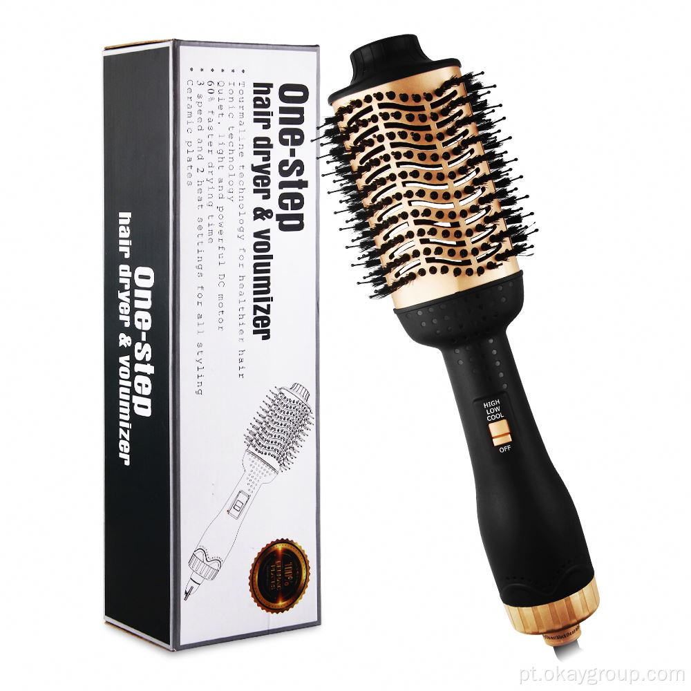 Volumizador de escova do alisador de cabelo negativo 1200W