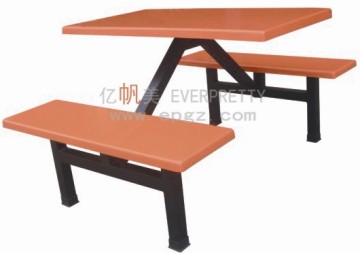 Plastic Cafeteria Chairs and Table