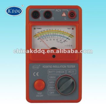 Analogue Insulation Megger auto electrical tester 5 kV insulation resistance tester