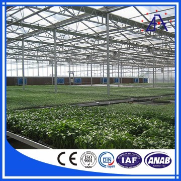 6063 T5 Aluminium Extrusion Greenhouse Profiles/Industrial Greenhouse Manufacturer