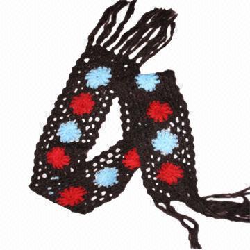 Hand-crocheted Shawl, Acrylic Composition